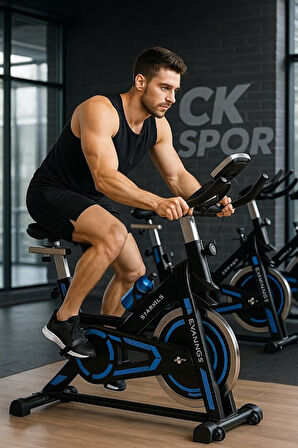 Kırmızı Spinning Bisiklet – Ayarlanabilir Dirençli Kondisyon Bisikleti