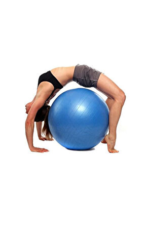 65CM Mavi Pilates Topu – Profesyonel Yoga, Pilates ve Spor Topu