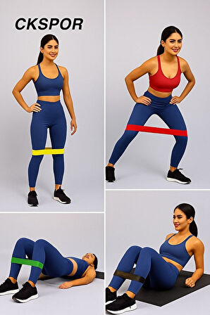 Aerobik Bant 5’li – Kademeli Dirençli Spor Lastik Seti