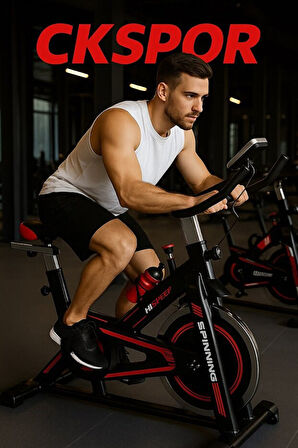 Kırmızı Spinning Bisiklet – Ev Tipi Profesyonel Kondisyon Bisikleti