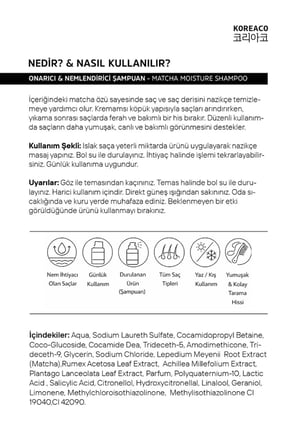 Matcha Therapy  Moisture Shampoo | Nemlendirici Yapılandırıcı Onarıcı Şampuan 250 Ml