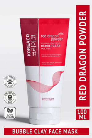 Red Dragon Bubble Clay Yüz Maskesi | Tazelenme Parlaklık Nemli ve İpeksi Köpüren Yüz Maskesi 100 ml