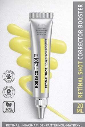 Retinal (%0,1) Shot Corrector Booster Krem 20 ml | Niacinamide %5 Pantehnol %1 Matrixyl %3