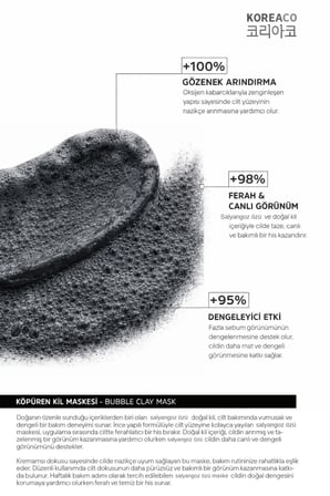 Salyangoz Özlü  Bubble Clay Yüz Maskesi | Ultra Yumuşak Nemli Parlak Köpüren Yüz Maskesi 100Ml