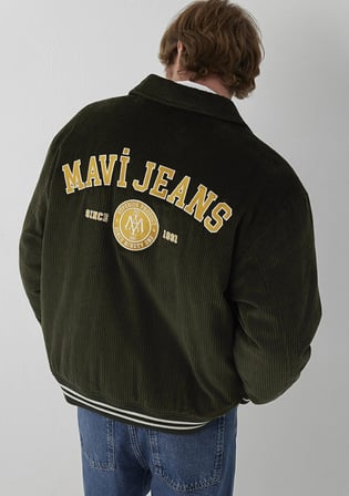 Mavi Jeans Yeşil Kadife Kolej Ceket 0110957-71602