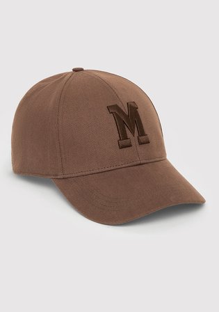 M Logo Nakışlı Kahverengi Şapka 1912255-70387