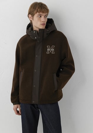 M Logo Patchli Kahverengi Sherpa Mont 0110628-90707