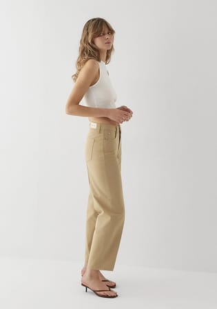 Tiya Mavi Edition Camel Gabardin Pantolon 1018900-A4201