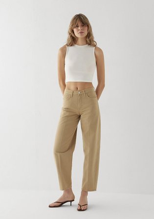 Tiya Mavi Edition Camel Gabardin Pantolon 1018900-A4201