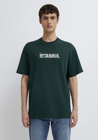 İstanbul Baskılı Yeşil Tişört 0613593-85173