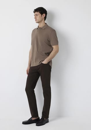 Marcus Kahverengi Gabardin Pantolon 00351A4173
