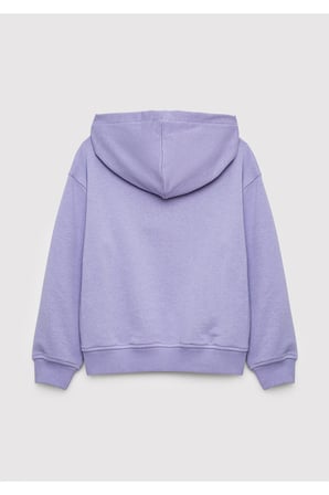 MAVİ MAVİ LOGO BASKILI KAPŞONLU SWEATSHIRT Me SWEATSHIRT M7S10147-70557 MOR