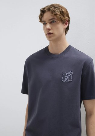 MJ Logo Detaylı Gri Tişört 0612885-70101