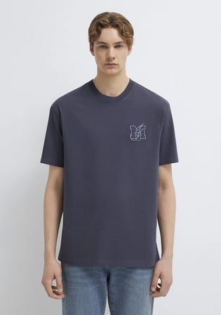MJ Logo Detaylı Gri Tişört 0612885-70101