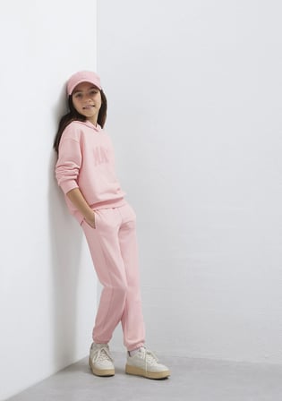 Mavi Logo Baskılı Pembe Eşofman Takımı 7T10004-71007
