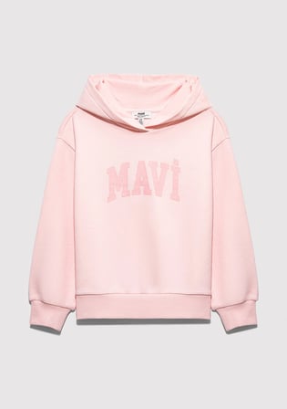 Mavi Logo Baskılı Pembe Eşofman Takımı 7T10004-71007