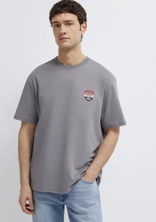 Mavi Jeans Baskılı Gri Tişört 0613599-85550