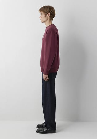 Mavi Logo Baskılı Bordo Sweatshirt 0611716-70393