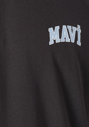 Mavi Logo Baskılı Kahverengi Tişört 0611714-70219