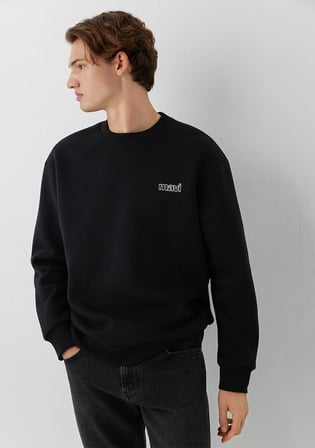 Mavi Logo Siyah Sweatshirt 0S10379-900