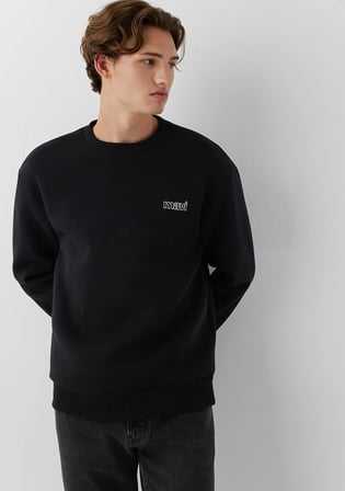 Mavi Logo Siyah Sweatshirt 0S10379-900