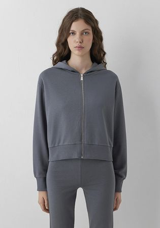 Kapüşonlu Gri Sweatshirt 1S10565-82453