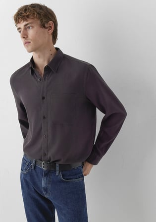 (Tencel™) Lyocell Kahverengi Gömlek 0212075-90892