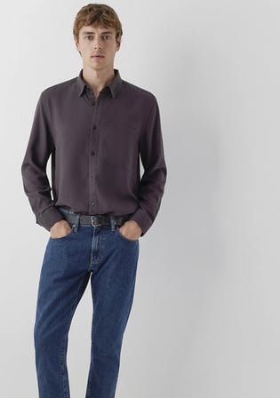 (Tencel™) Lyocell Kahverengi Gömlek 0212075-90892