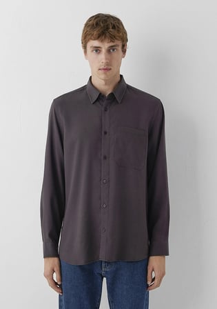 (Tencel™) Lyocell Kahverengi Gömlek 0212075-90892