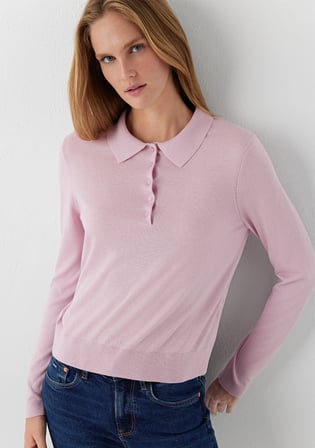 Pembe Polo Yaka Triko 1710925-71008