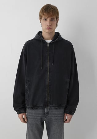 Laith 90lar Koyu Antrasit Denim Jean Ceket 0121131-A3974