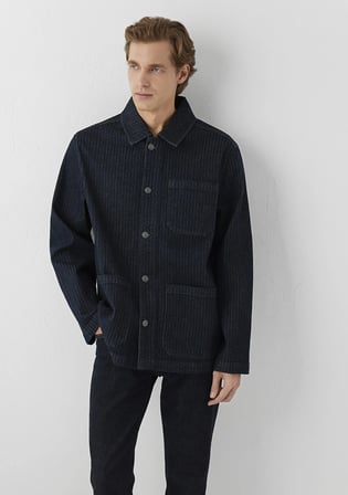 Ledger Mavi Pro Indigo Çizgili Jean Ceket 0121123-A3970