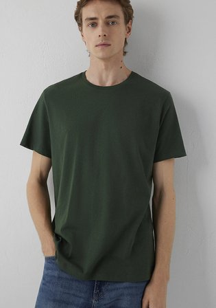 Yeşil Basic Tişört 065574-71602