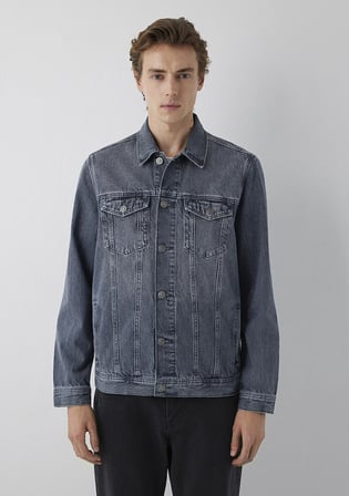 Drake Classic Denim Gri Denim Ceket 010143-A4066