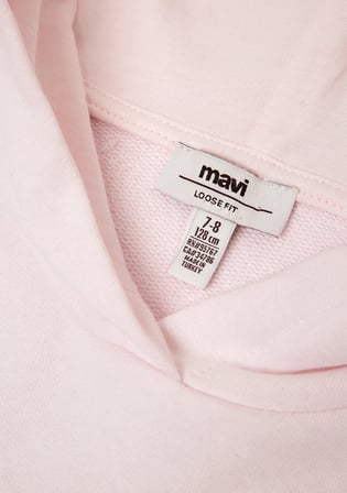 Mavi Jeans Baskılı Kapüşonlu Pembe Sweatshirt 7S10218-91487