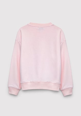 Baskılı Pembe Sweatshirt 7S10212-91487