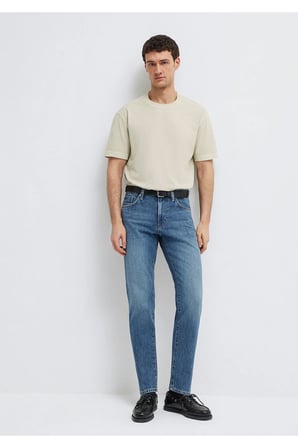 London Classic Denim Koyu Gabardin Pantolon 0010172-A1724