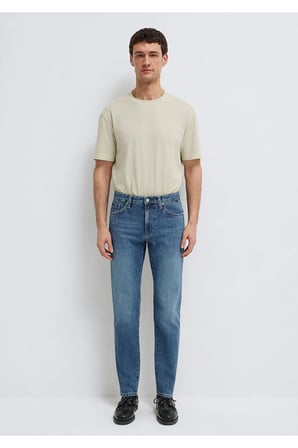 London Classic Denim Koyu Gabardin Pantolon 0010172-A1724