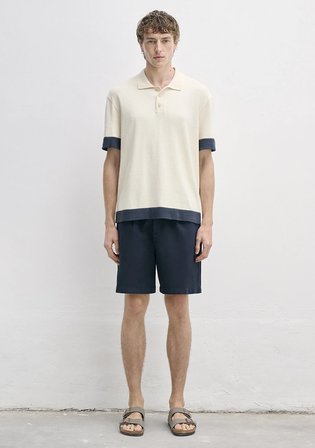 Bej Triko Polo Tişört 0710499-70055