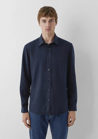 (TENCEL™) Lyocell Lacivert Gömlek 0210818-70489