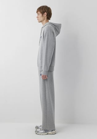 Mavi Logo Baskılı Kapüşonlu Gri Sweatshirt 0S10656-80018