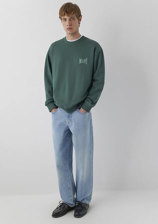 Mavi Logo Yeşil Sweatshirt 0S10659-71580