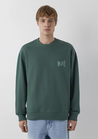 Mavi Logo Yeşil Sweatshirt 0S10659-71580
