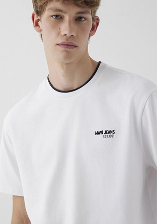 Mavi Jeans Beyaz Tişört 0613498-620