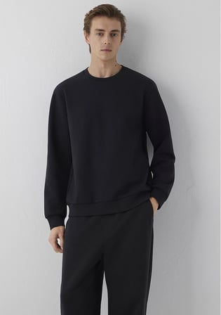 Siyah Basic Sweatshirt 0S10629-900
