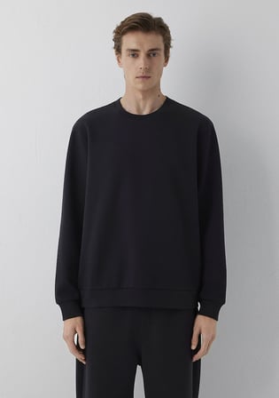 Siyah Basic Sweatshirt 0S10629-900