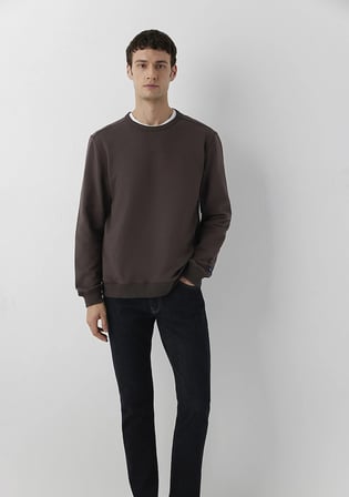 Mavi Jeans Kahverengi Basic Sweatshirt 0S10620-70219