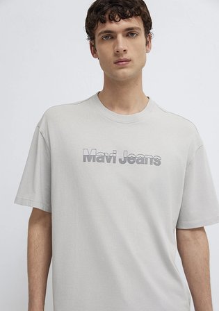 Mavi Jeans Baskılı Gri Tişört 0613563-70075