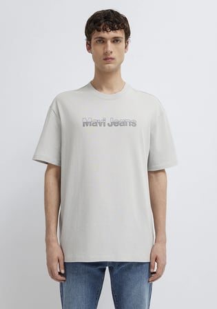 Mavi Jeans Baskılı Gri Tişört 0613563-70075