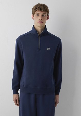 Mavi Patch Nakışlı Yarı Fermuarlı Lacivert Sweatshirt 0S10613-70490